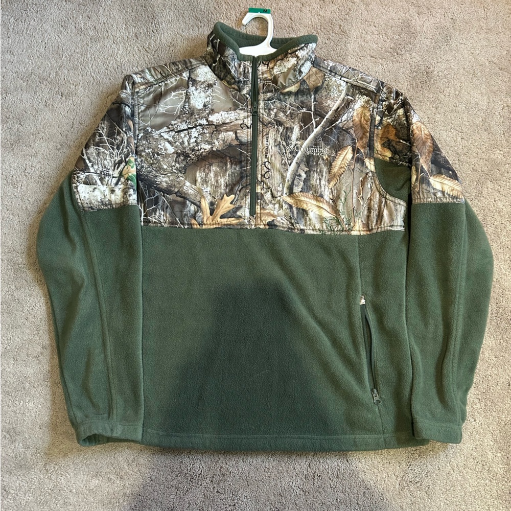 Columbia fleece camo pullover